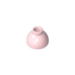 Brick Round 1.5 x 1.5 Dome Top [Plain]-MyGobricks