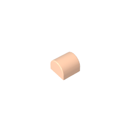Brick Curved 1 x 1 x 2/3 Double Curved Top, No Studs