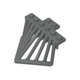 6x6x2 2/3 train parts, cowcatcher