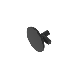 Gobricks Figure Shield Round Flat [Plain]