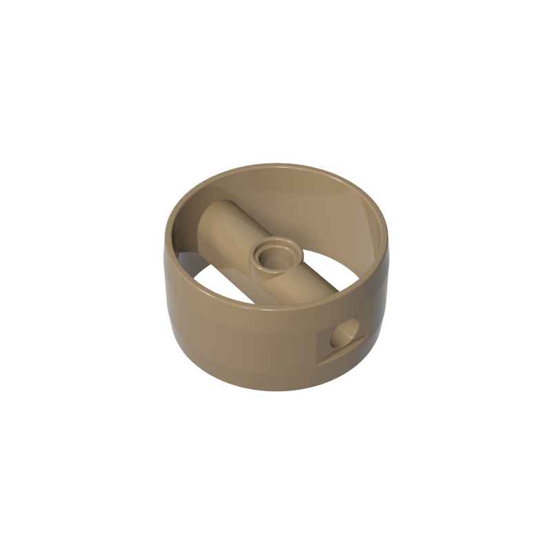 4x4 cylindrical part with bolt hole
