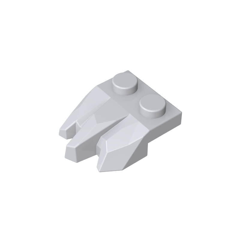 2x2 Three Finger Rock Shape Plate