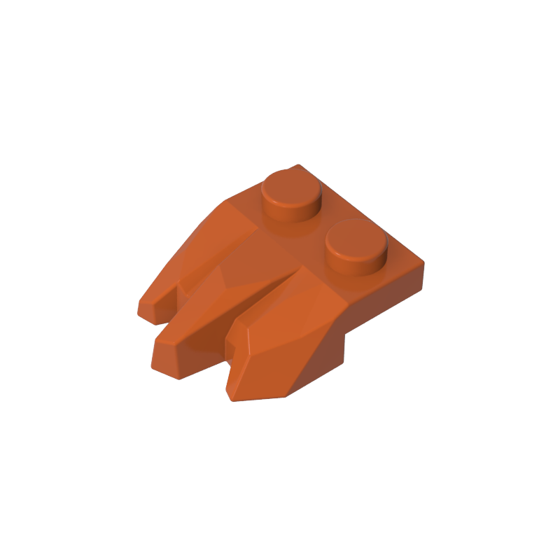 2x2 Three Finger Rock Shape Plate