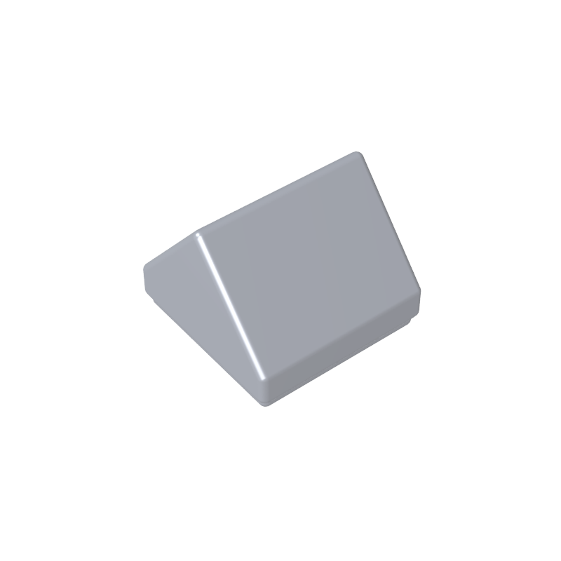1x1 two-way 45° slope tile