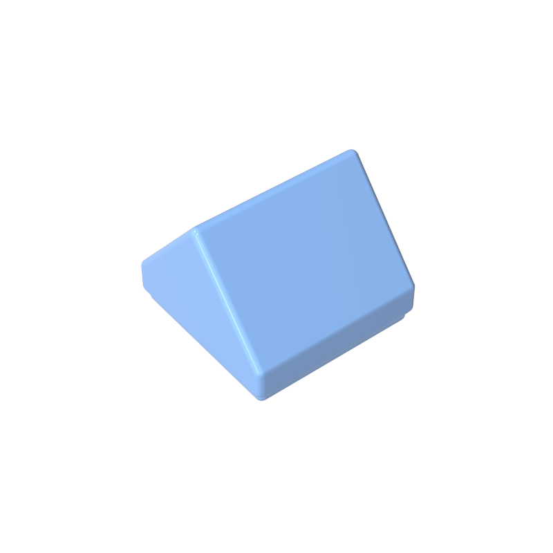 1x1 two-way 45° slope tile