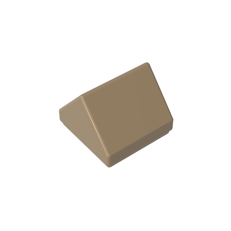 1x1 two-way 45° slope tile