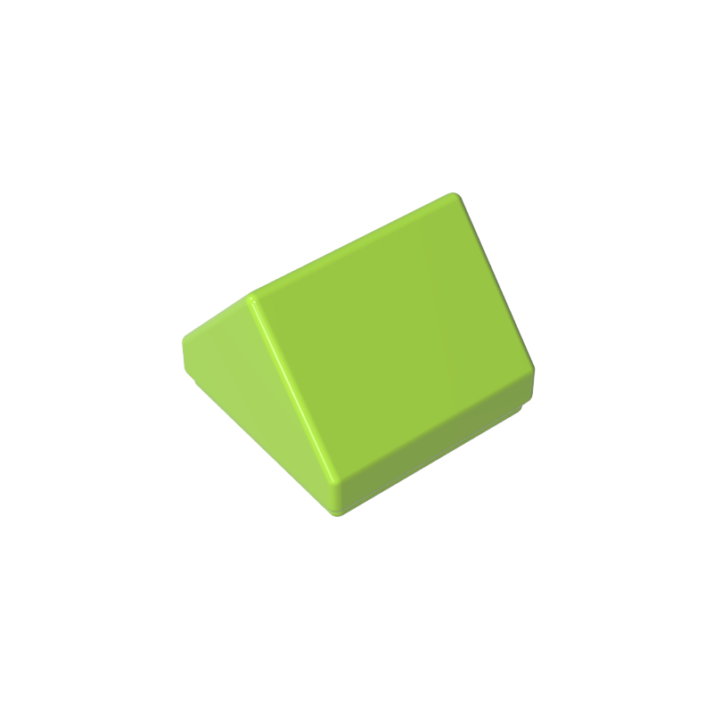 1x1 two-way 45° slope tile