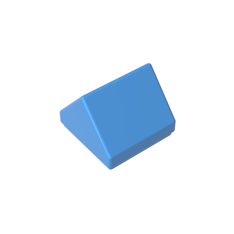 1x1 two-way 45° slope tile