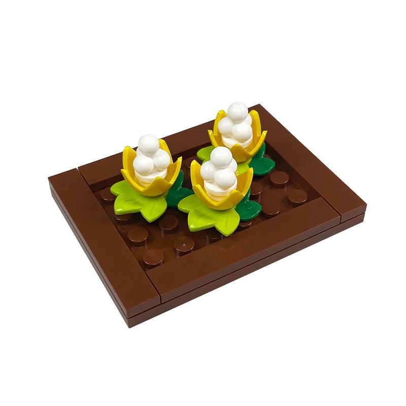 Garden Scene Building Block Parts, Compatible With Small Particle Flower Fields And Flower Beds, Botanical Garden Moc Set