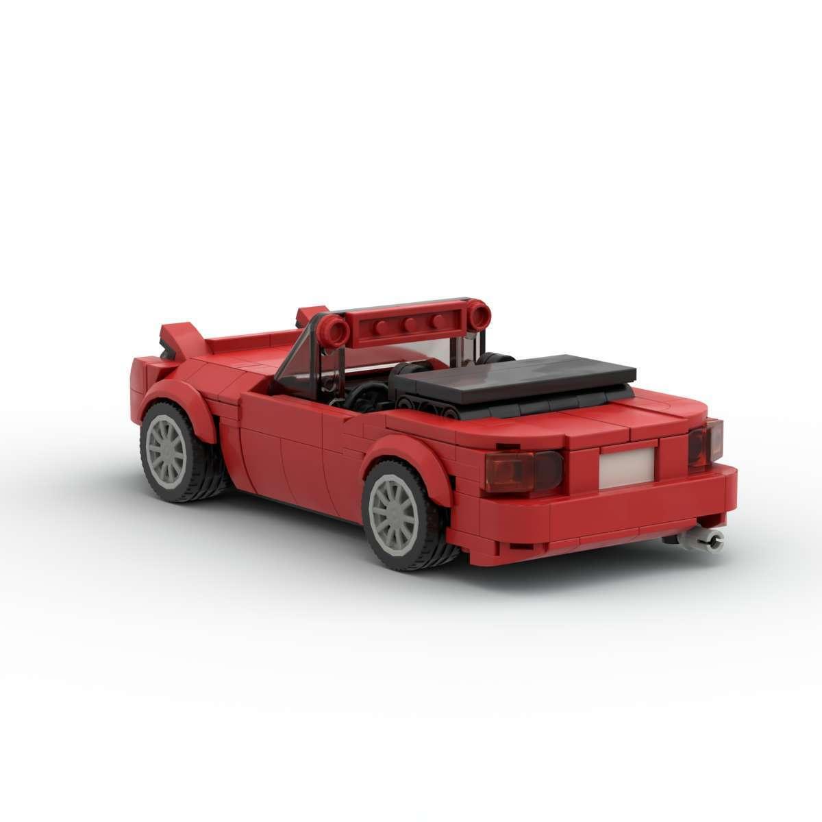 Sports Car Racing Model, Compatible With Small Particle Building Block Sets, Educational Assembly Building Block Toy