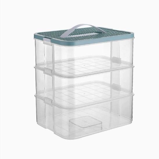 Multi-Compartment Sorting Box for Building Blocks, Parts Classification Storage Box
