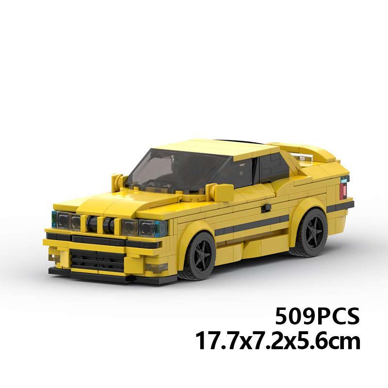 Building Block Car Model Kit - M3 E36, Compatible with Small Particle Building Bricks Set, Toy Gift for Boys & Teens