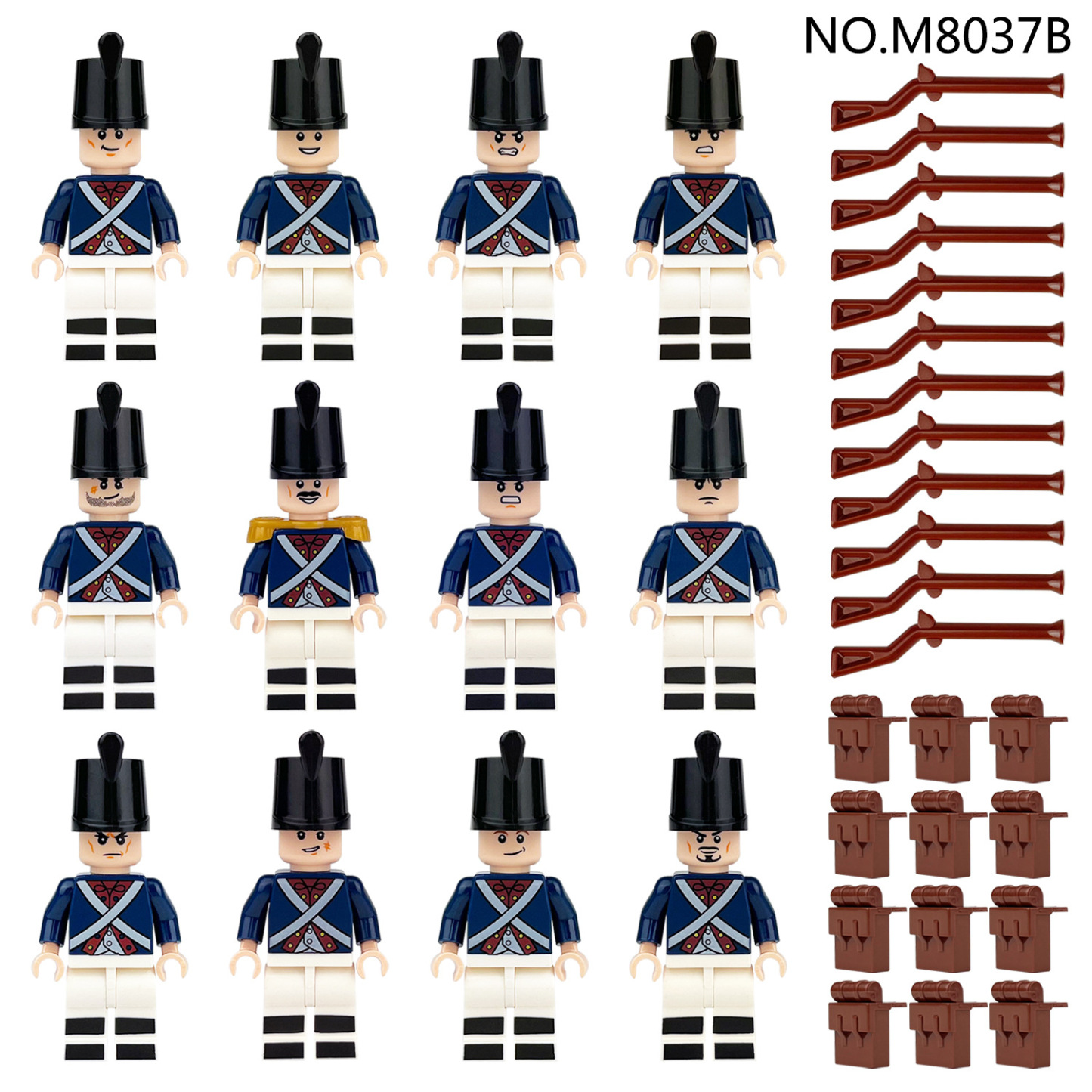 5 Royal Navy Scene Accessories, King'S Guard Set, Small Building Block Toys