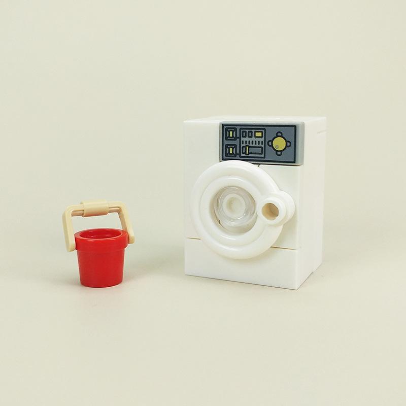 MOC Modern Home Furnishings Parts Set, Small Particle Sofa/TV Stand/Interior Decor Furniture Building Blocks, Home Scene Parts and Accessories