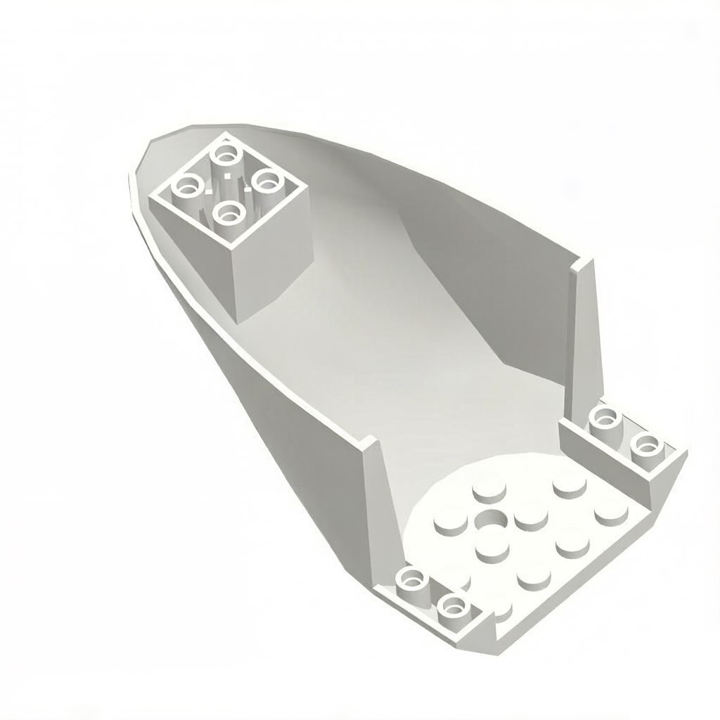 87616 Small Building Blocks Parts, compatible with 6x10 Aircraft Tail Bottom Parts (NOT Gobricks Brand)