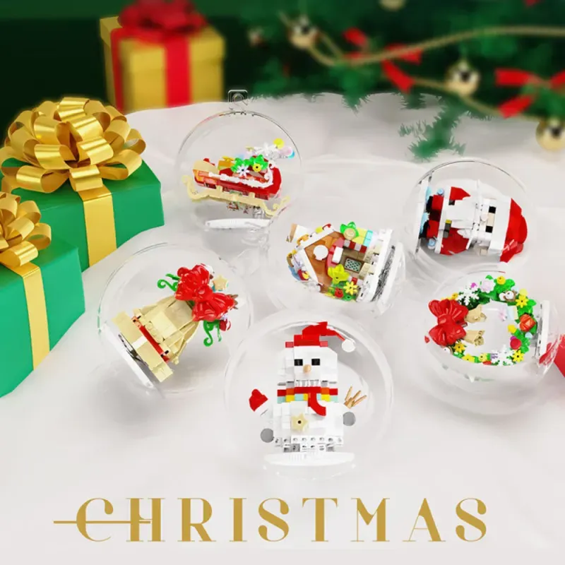 2025 Christmas Ornaments, Micro-Particle Building Block Christmas Decorations, Best Christmas Gifts for Children