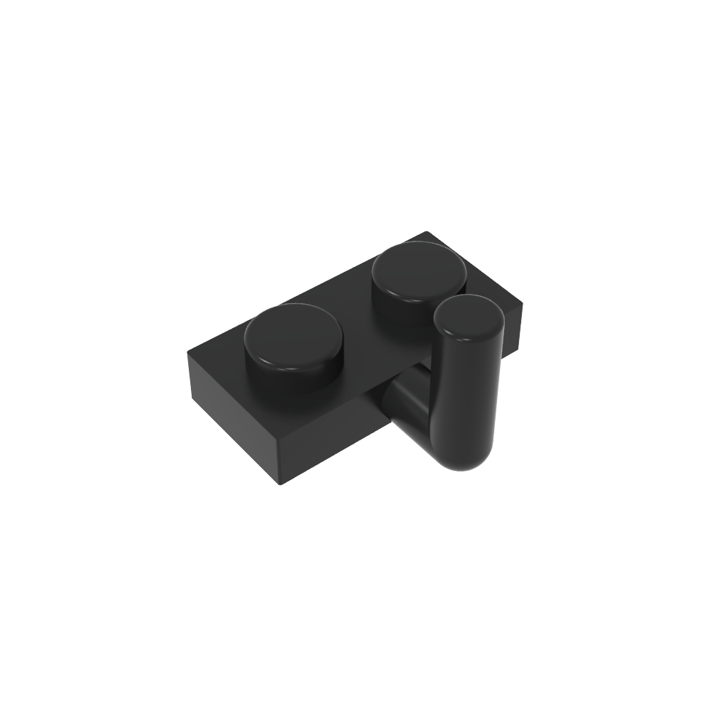 Plate Special 1 x 2 with Arm Up [Horizontal Arm 6mm]-MyGobricks