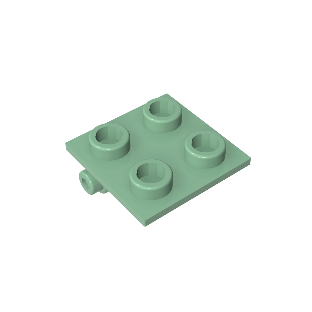Hinge Brick 2 x 2 Top Plate Thin-MyGobricks
