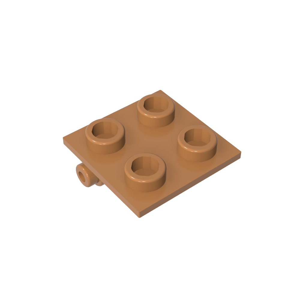 Hinge Brick 2 x 2 Top Plate Thin-MyGobricks