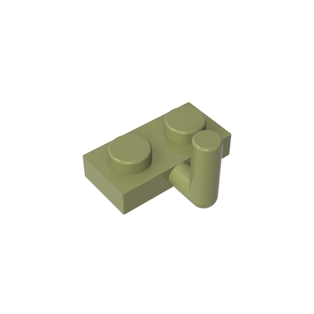Plate Special 1 x 2 with Arm Up [Horizontal Arm 6mm]-MyGobricks