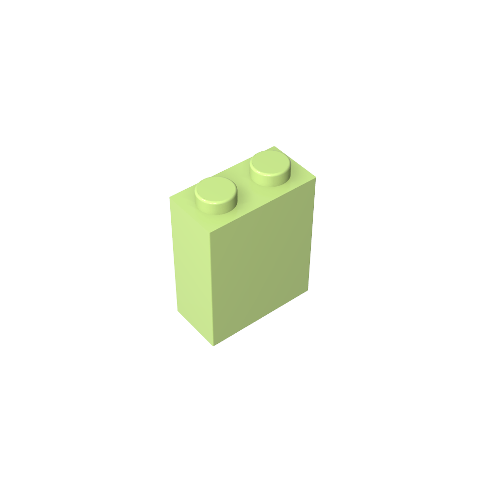 Brick 1 x 2 x 2 with Center Pin-MyGobricks