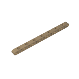 Technic Beam 1 x 15 Thick with Alternating Holes-MyGobricks