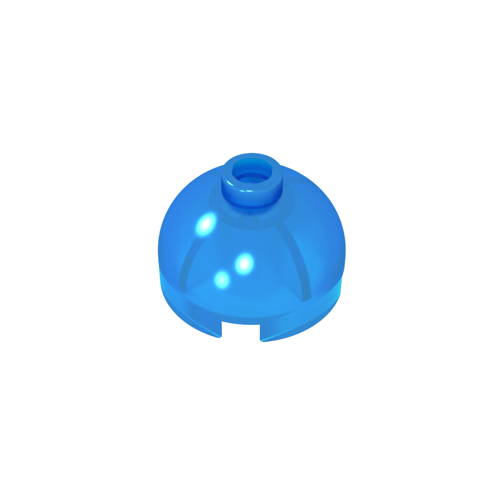 Brick Round 2 x 2 Dome Top - Blocked Open Stud without Bottom Axle Holder-MyGobricks