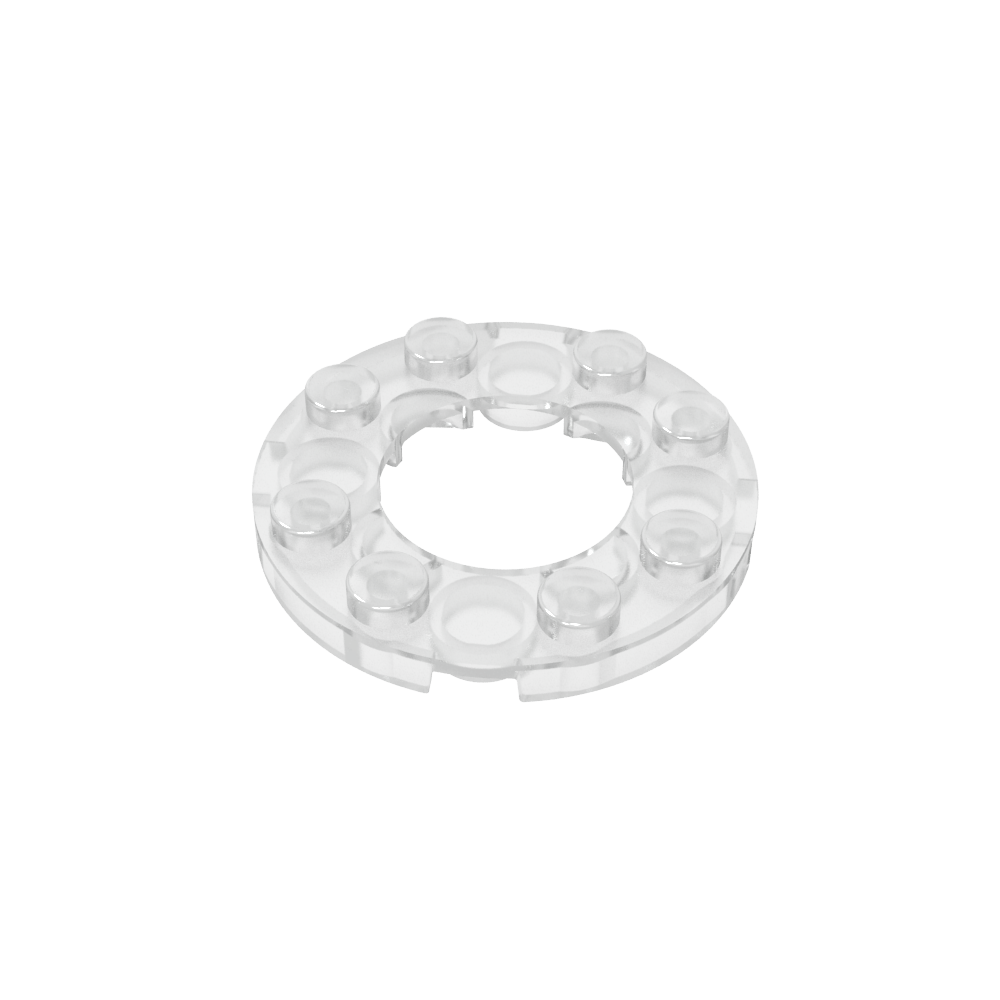 Plate Round 4 x 4 with 2 x 2 Hole-MyGobricks