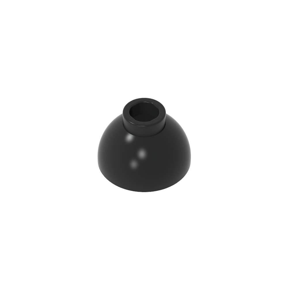 Brick Round 1.5 x 1.5 Dome Top [Plain]-MyGobricks