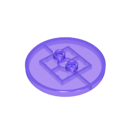 Plate Special Round 4 x 4 with 2 Studs [Plain]