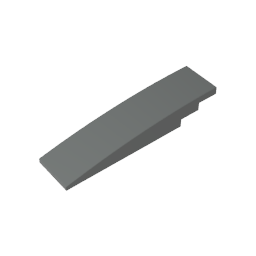 Slope Curved 8 x 2 No Studs
