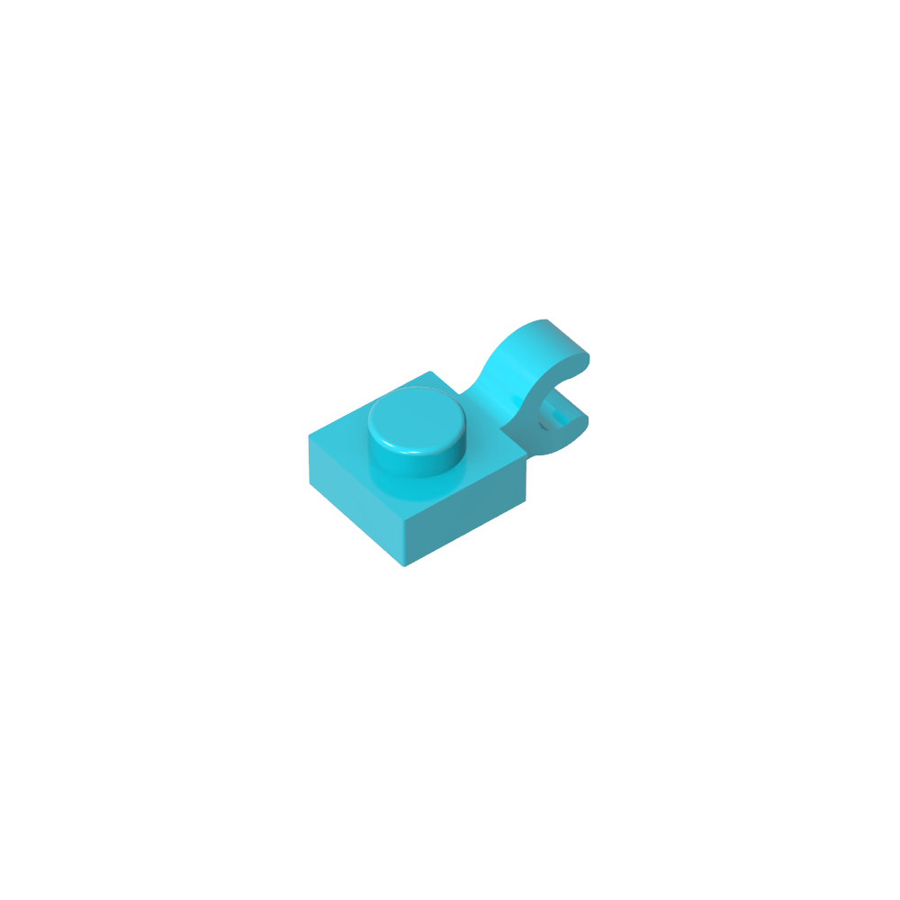 Plate Special 1 x 1 with Clip Horizontal [Thick U Clip]-MyGobricks