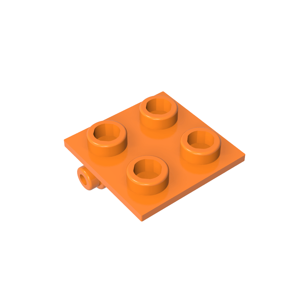 Hinge Brick 2 x 2 Top Plate Thin-MyGobricks