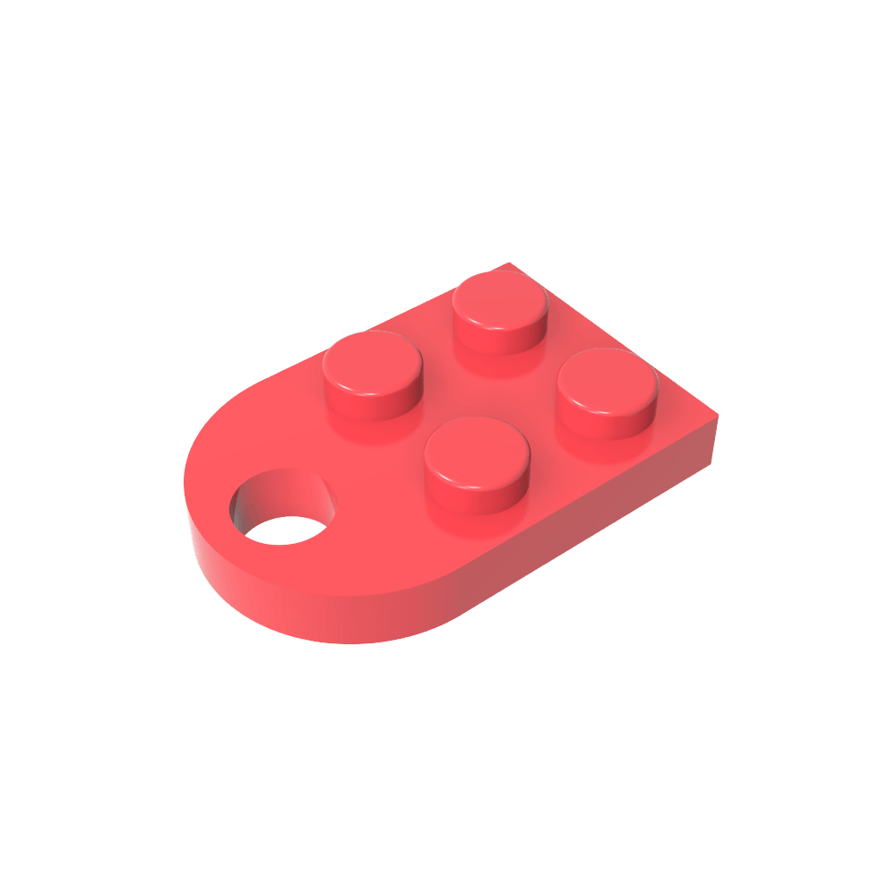 Plate Special 3 x 2 with Hole-MyGobricks