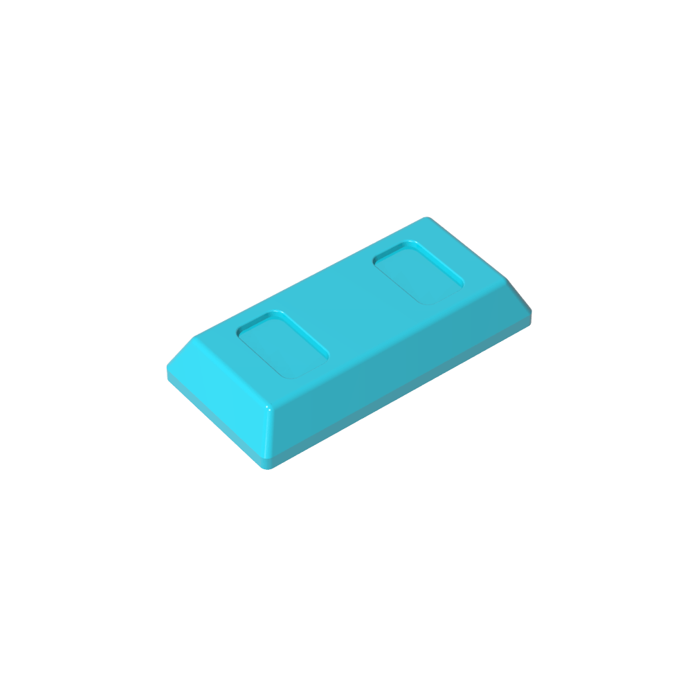 Tile Special 1 x 2 with Sloped Walls AKA Money / Gold Bar [Ingot]