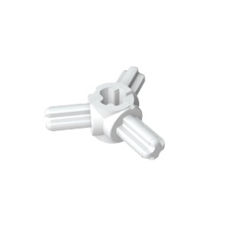 Technic Axle Connector Hub with 3 Axles at 120°-MyGobricks