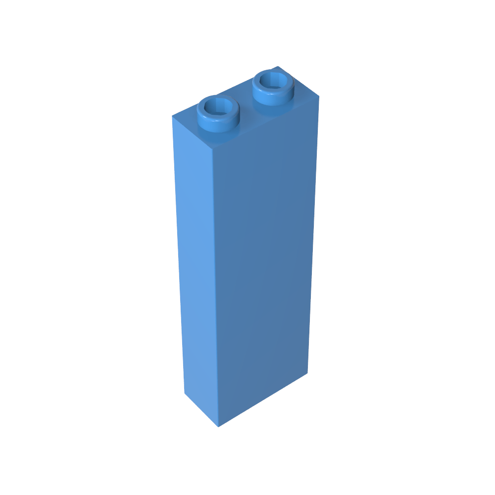 Brick 1 x 2 x 5 without Side Supports-MyGobricks
