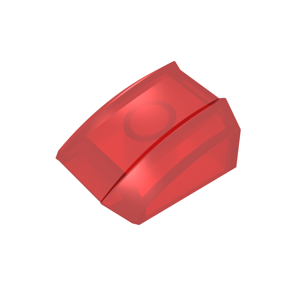 Slope Curved 2 x 2 with Lip, No Studs-MyGobricks