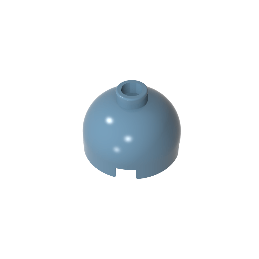 Brick Round 2 x 2 Dome Top - Blocked Open Stud without Bottom Axle Holder-MyGobricks
