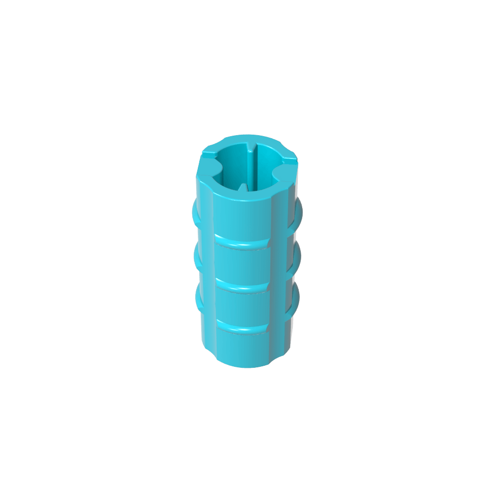 Technic Axle Connector Ridged [with x Hole x Orientation]-MyGobricks
