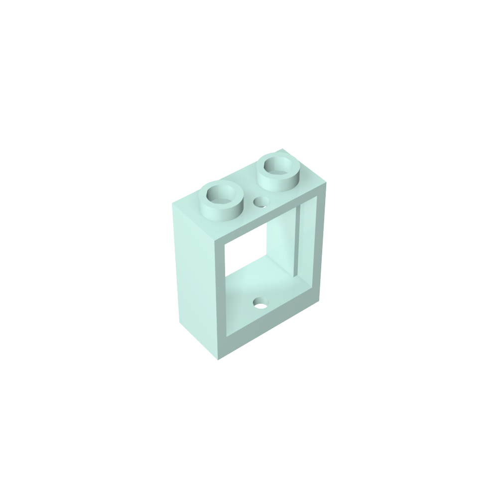 Window 1 x 2 x 2 Flat Front-MyGobricks