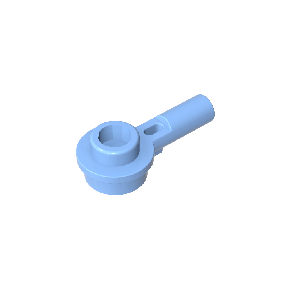 Plate Round 1 x 1 with Hollow Stud and Horizontal Bar 1L-MyGobricks