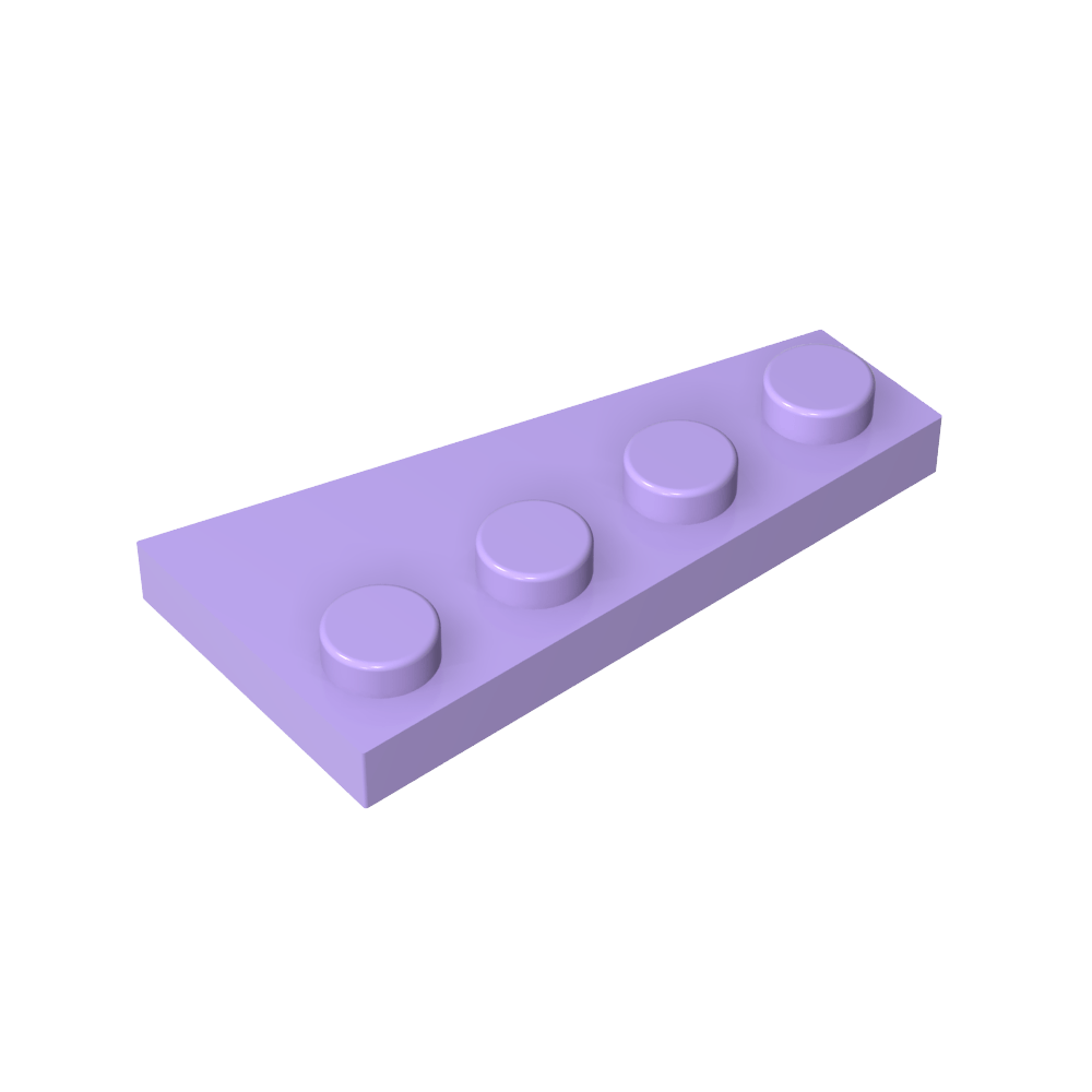 Wedge Plate 4 x 2 Left-MyGobricks