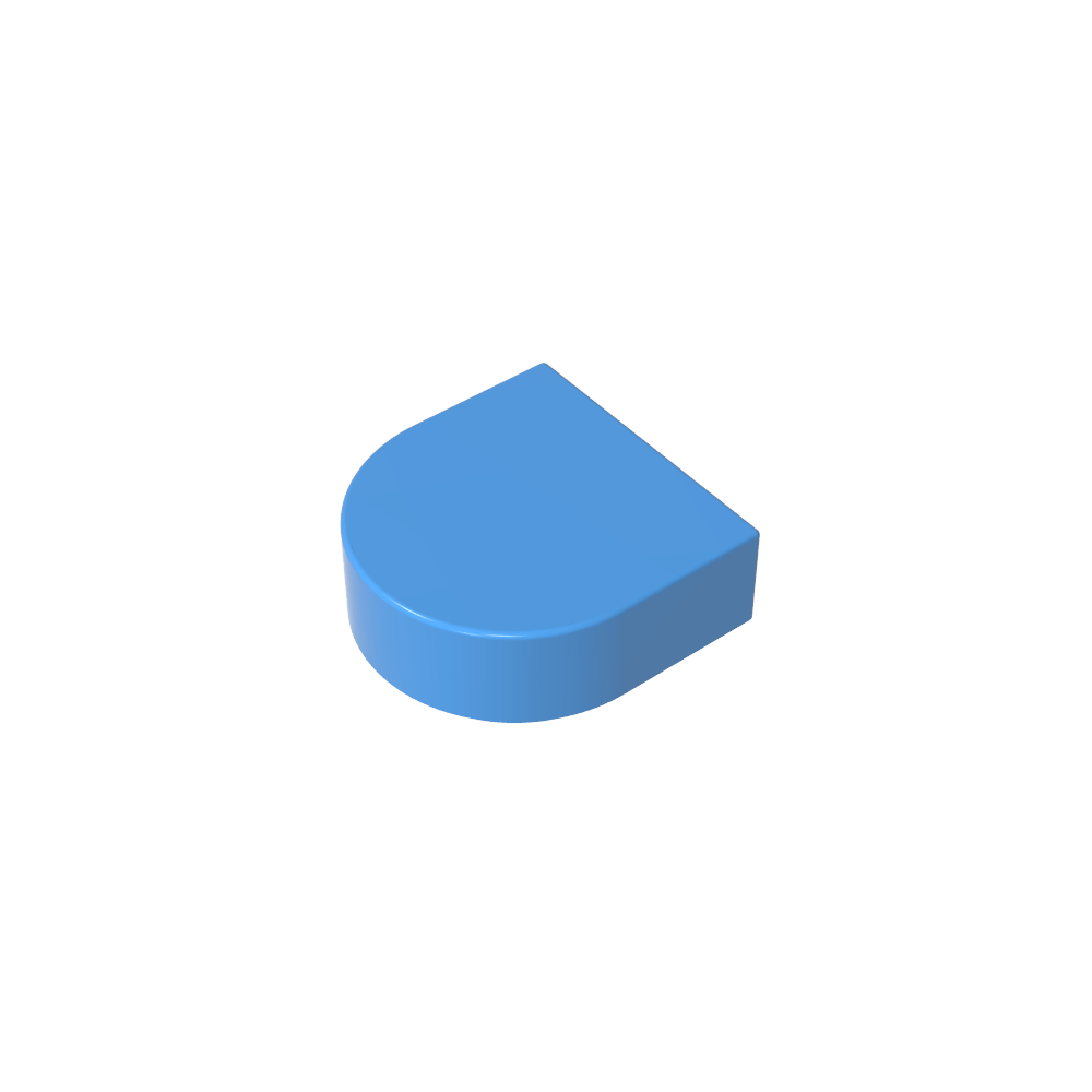 Tile 1 x 1 Half Circle