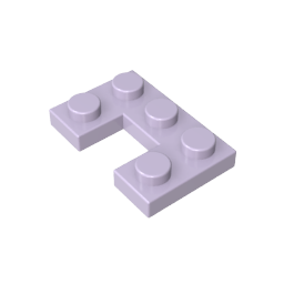 Plate 2 x 3 with 1 x 1 Cutout