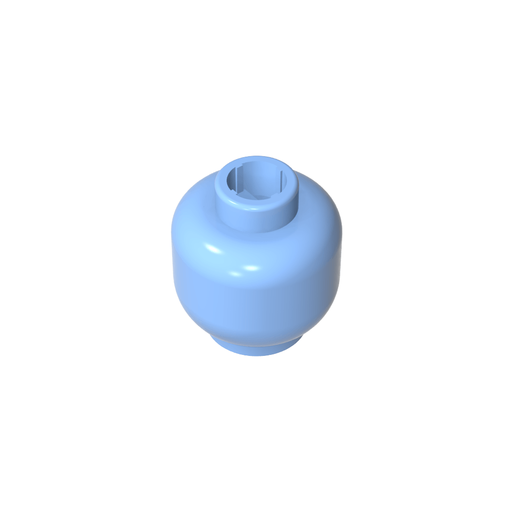 Minifig Head Plain [Blocked Open Stud]