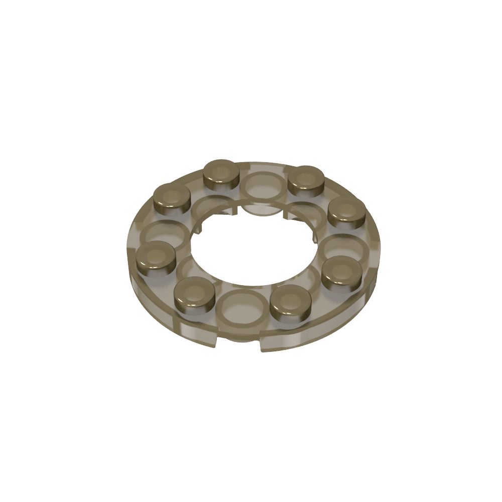 Plate Round 4 x 4 with 2 x 2 Hole-MyGobricks