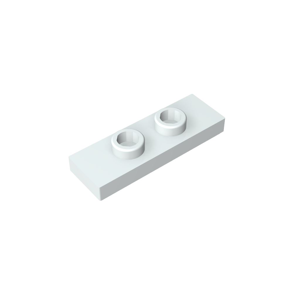 Plate Special 1 x 3 with 2 Studs with Groove and Inside Stud Holder (Jumper)-MyGobricks