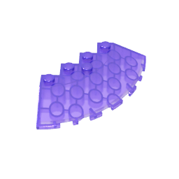 Brick Round Corner 6 x 6 with 33° Slope and Facet Cutout