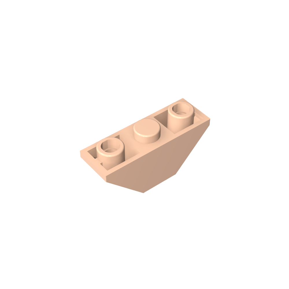 Slope Inverted 45° 3 x 1 Double with 2 Blocked Open Studs-MyGobricks